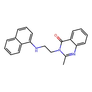2-Methyl-3-[2-(naphthalen-1-ylamino)ethyl]quinazolin-4-one structure