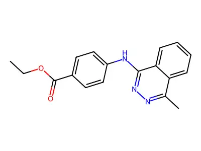 Ethyl 4-((4-methylphthalazin-1-yl)amino)benzoate structure