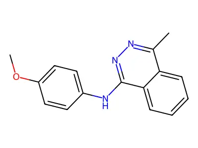 N-(4-methoxyphenyl)-4-methylphthalazin-1-amine structure