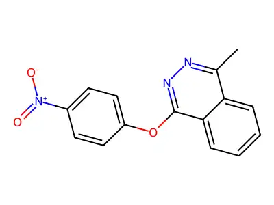 1-Methyl-4-(4-nitrophenoxy)phthalazine structure