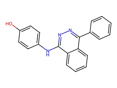 4-((4-Phenylphthalazin-1-yl)amino)phenol structure