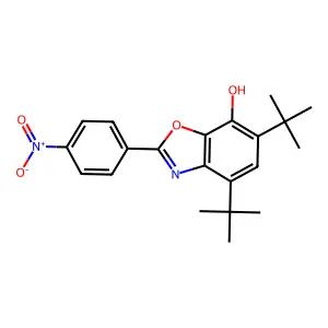 4,6-Ditert-butyl-2-(4-nitrophenyl)-1,3-benzoxazol-7-ol structure