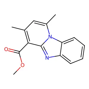 Methyl 1,3-dimethylpyrido[1,2-a]benzimidazole-4-carboxylate structure