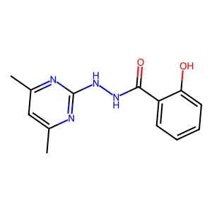 N'-(4,6-dimethylpyrimidin-2-yl)-2-hydroxybenzohydrazide structure