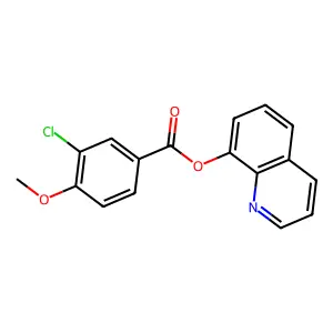 Quinolin-8-yl 3-chloro-4-methoxybenzoate structure