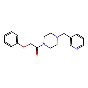 2-Phenoxy-1-[4-(pyridin-3-ylmethyl)piperazin-1-yl]ethanone structure