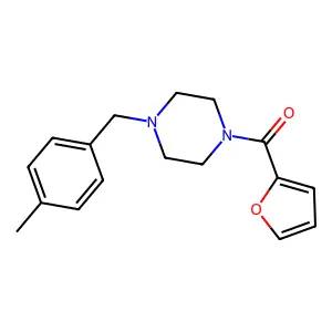 Furan-2-yl[4-(4-methylbenzyl)piperazin-1-yl]methanone structure