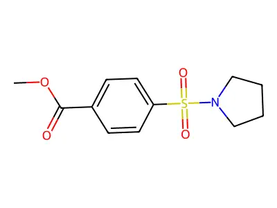 Methyl 4-(pyrrolidin-1-ylsulfonyl)benzoate structure