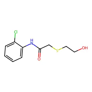 N-(2-Chlorophenyl)-2-[(2-hydroxyethyl)thio]acetamide structure
