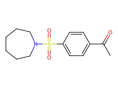 1-[4-(Azepane-1-sulfonyl)phenyl]ethan-1-one structure