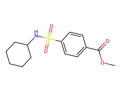 Methyl 4-(cyclohexylsulfamoyl)benzoate structure