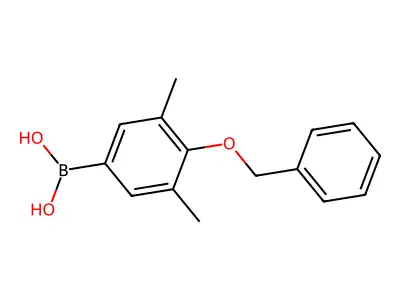4-Benzyloxy-3,5-dimethylphenylboronic acid structure