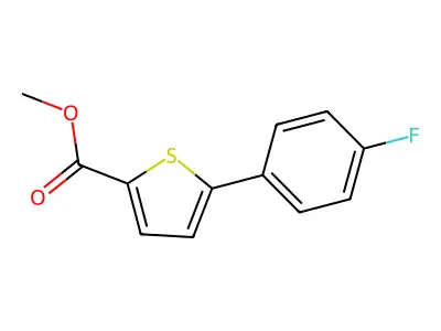 Methyl 5-(4-fluorophenyl)thiophene-2-carboxylate structure