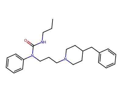 Urea, N-phenyl-N-(3-(4-(phenylmethyl)-1-piperidinyl)propyl)-N'-propyl- structure