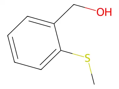 (2-Methylsulfanylphenyl)methanol structure