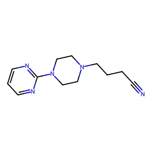 1-Piperazinebutanenitrile, 4-(2-pyrimidinyl)- structure