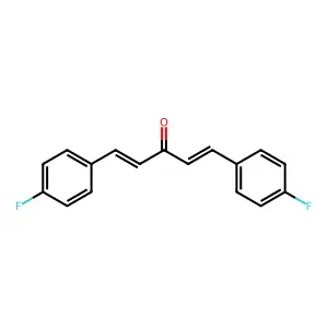 1,5-Bis(4-fluorophenyl)-1,4-pentadien-3-one structure
