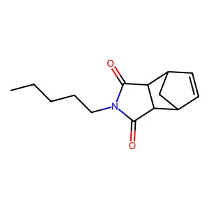 2-Pentyl-3a,4,7,7a-tetrahydro-1H-4,7-methanoisoindole-1,3(2H)-dione structure