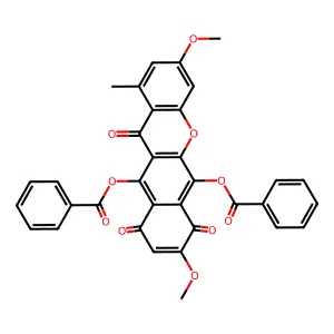 Di-O-benzoyl bikaverin structure