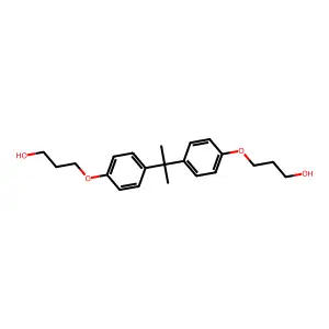 [Isopropylidenebis(p-phenyleneoxy)]dipropanol structure