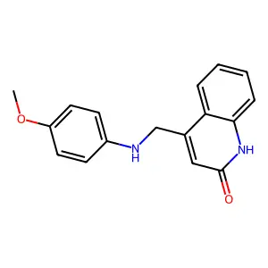 4-(((4-Methoxyphenyl)amino)methyl)quinolin-2-ol structure