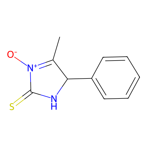 4-Methyl-3-oxido-5-phenyl-1,5-dihydroimidazol-3-ium-2-thione structure