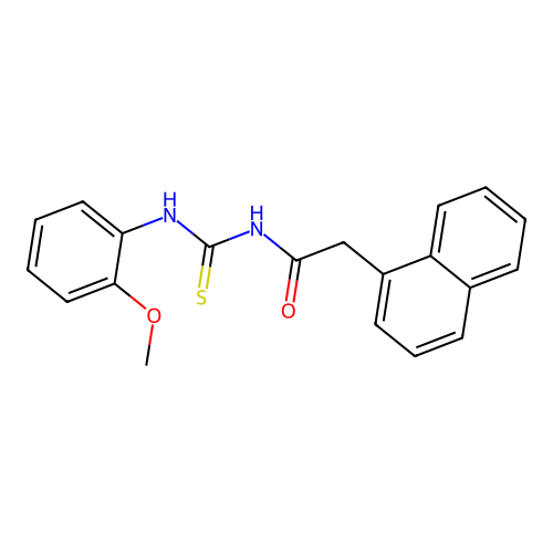 N-(2-methoxyphenyl)-N'-(1-naphthylacetyl)thiourea structure