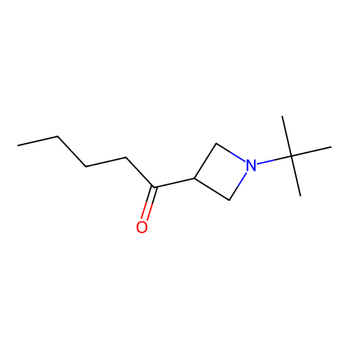 1-(1-Tert-butylazetidin-3-yl)pentan-1-one structure