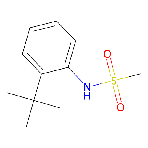N-(2-tert-butylphenyl)methanesulfonamide structure