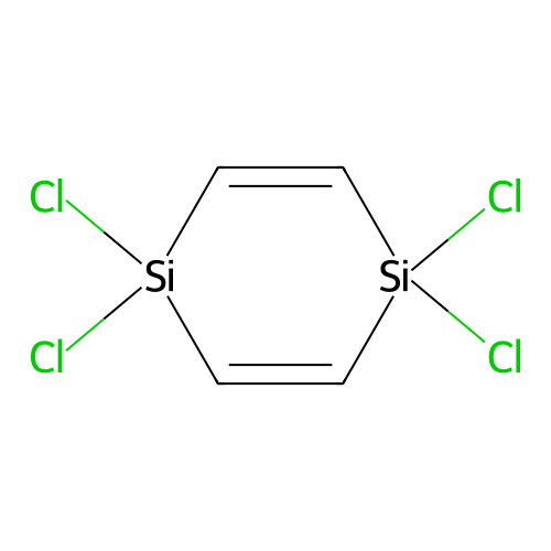 1,1,4,4-Tetrachloro-1,4-disilacyclo-2,5-hexadiene structure