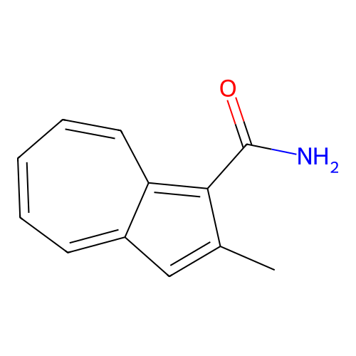 1-Carbamoyl-2-methylazulene structure