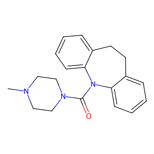 10H,11H-dibenzo[b,f]azepin-5-yl 4-methylpiperazinyl ketone structure