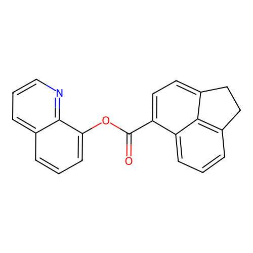 8-Quinolinyl 1,2-dihydro-5-acenaphthylenecarboxylate structure