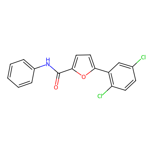 5-(2,5-dichlorophenyl)-N-phenyl-2-furamide structure