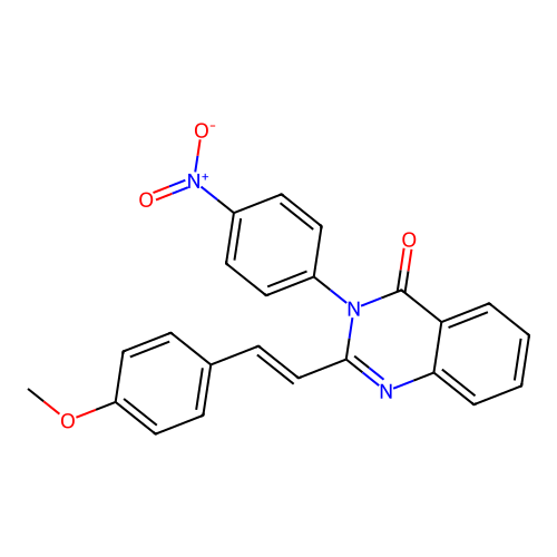 2-(4-Methoxystyryl)-3-(4-nitrophenyl)-4(3H)-quinazolinone structure