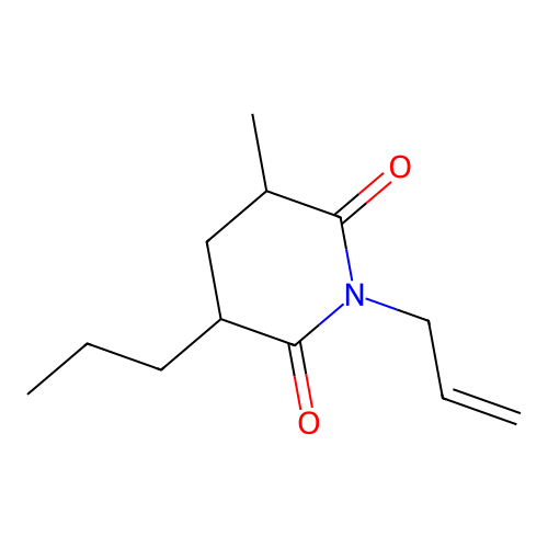 1-Allyl-3-methyl-5-propylpiperidine-2,6-dione structure