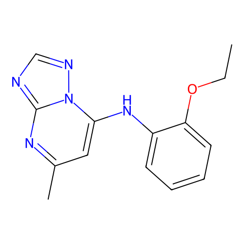 N-(2-ethoxyphenyl)-5-methyl-[1,2,4]triazolo[1,5-a]pyrimidin-7-amine structure
