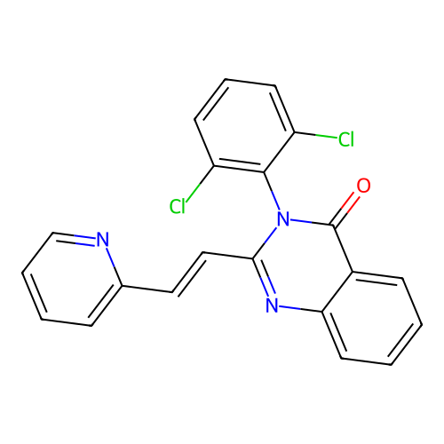 3-(2,6-dichlorophenyl)-2-[(E)-2-pyridin-2-ylethenyl]quinazolin-4-one structure