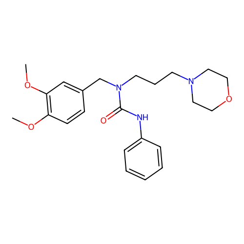 1-(3,4-Dimethoxybenzyl)-1-[3-(morpholin-4-yl)propyl]-3-phenylurea structure