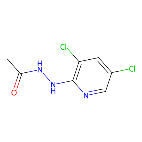 N'-(3,5-dichloropyridin-2-yl)acetohydrazide structure