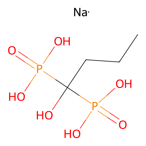 sodium,(1-hydroxy-1-phosphonobutyl)phosphonic acid structure