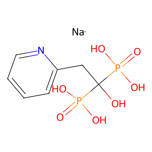 sodium,(1-hydroxy-1-phosphono-2-pyridin-2-ylethyl)phosphonic structure