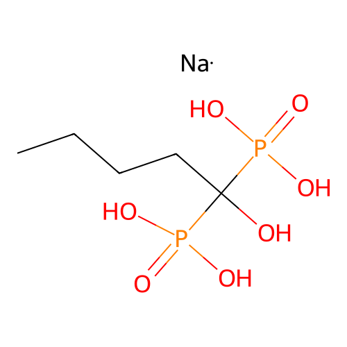 sodium,(1-hydroxy-1-phosphonopentyl)phosphonic acid structure