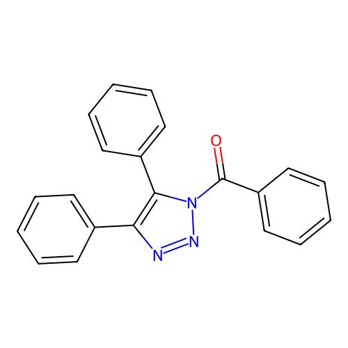 1H-1,2,3-Triazole, 1-benzoyl-4,5-diphenyl- structure