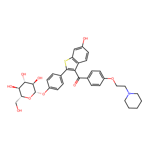 4'-Raloxifene-|A-D-glucopyranoside structure