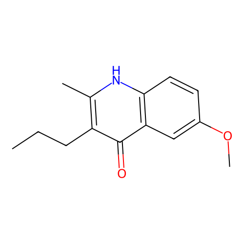 6-Methoxy-2-methyl-3-propylquinolin-4-ol structure