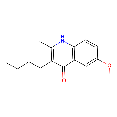 3-Butyl-6-methoxy-2-methylquinolin-4-ol structure