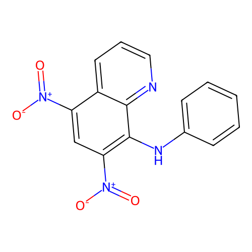 5,7-dinitro-N-phenylquinolin-8-amine structure