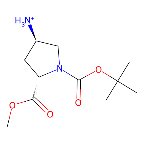 N-Boc-trans-4-amino-L-proline methyl ester hydrochloride structure