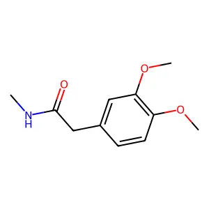 2-(3,4-dimethoxyphenyl)-N-methylacetamide structure